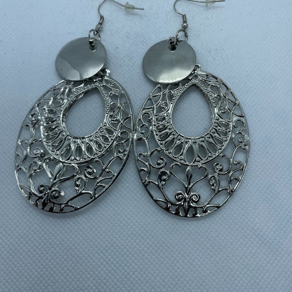 Silver Statement Earrings